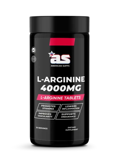 American Supps L-Arginine 4000MG Tablets | Nitric Oxide, Pump & Endurance Support | 30 Servings