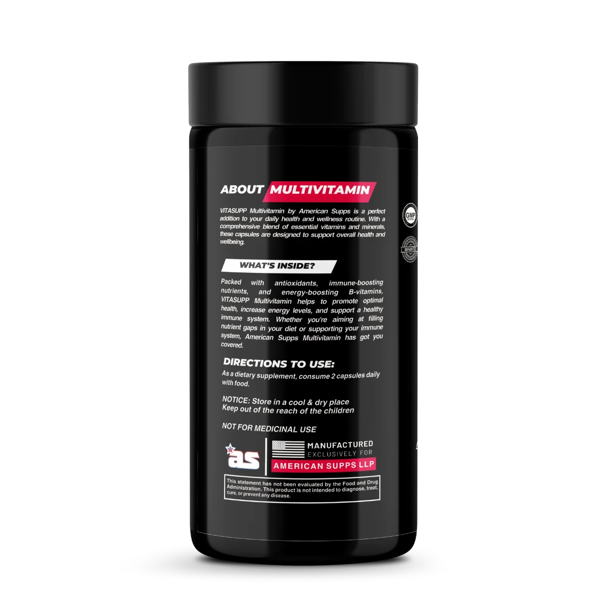 American Supps VITASUPP Multivitamin | Healthy Ageing, Immune & Heart Health Support | 120 Tablets - Image 2