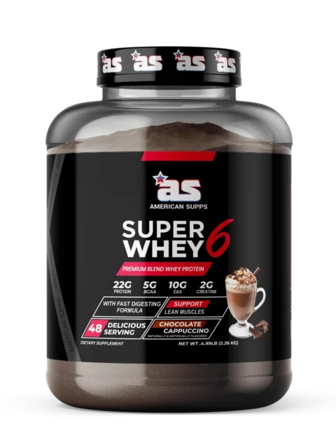 American Supps SUPER WHEY 6 Premium Whey Protein 4.99 LB | 22g Protein